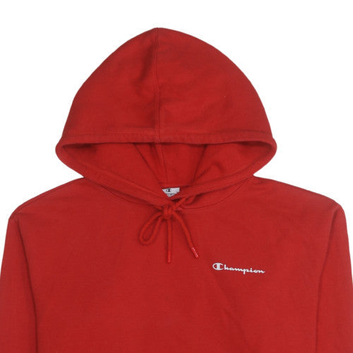 Womens UK Size M Champion Red Pullover Hoodie
