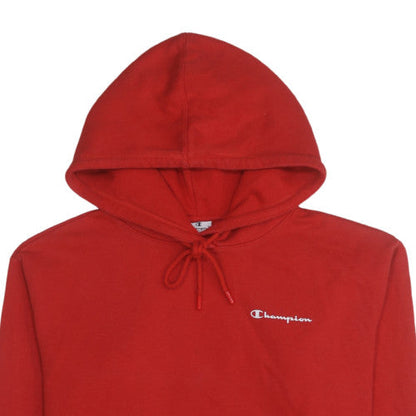 Womens UK Size M Champion Red Pullover Hoodie
