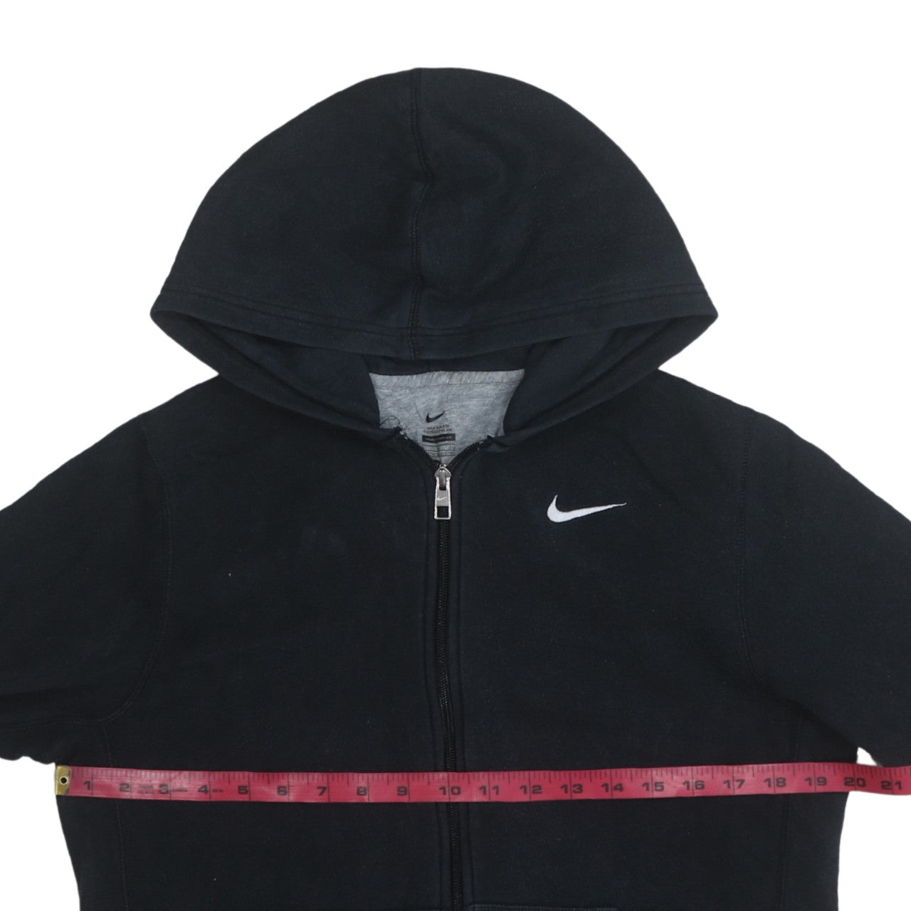 Teens UK Size XL Nike Black Full Zip Hoodie