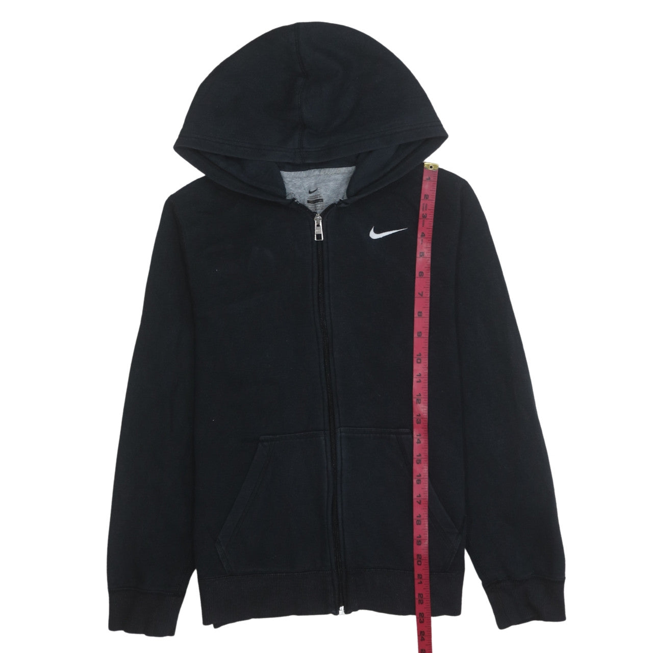 Teens UK Size XL Nike Black Full Zip Hoodie