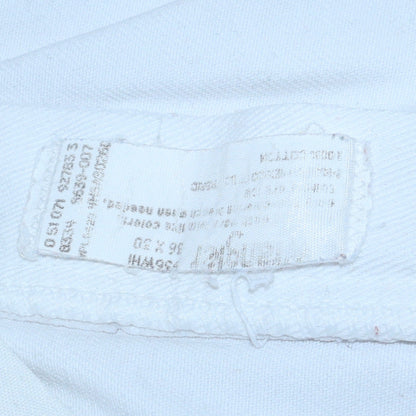 Wrangler Men's White Straight Leg Denim Jeans Size Regular