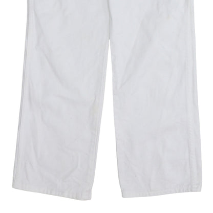 Wrangler Men's White Straight Leg Denim Jeans Size Regular