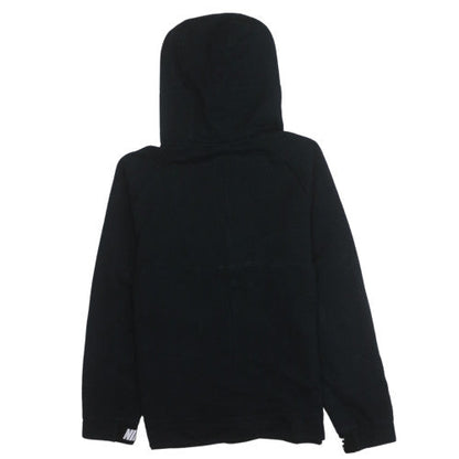 Nike Boys Black XL Full Zip Hoodie with White Logo - 13-15 Years