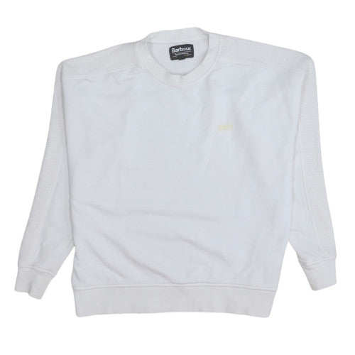 Womens UK Size 10 Barbour White Pullover Sweatshirt