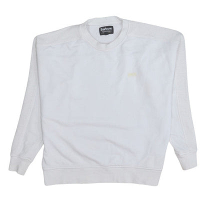 Womens UK Size 10 Barbour White Pullover Sweatshirt