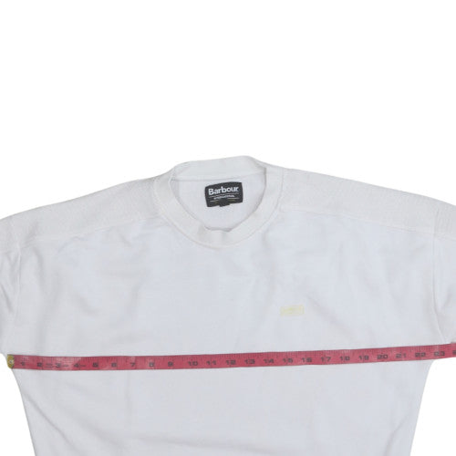 Womens UK Size 10 Barbour White Pullover Sweatshirt