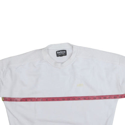 Womens UK Size 10 Barbour White Pullover Sweatshirt