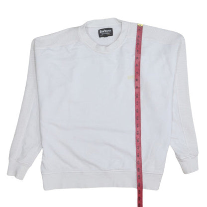 Womens UK Size 10 Barbour White Pullover Sweatshirt