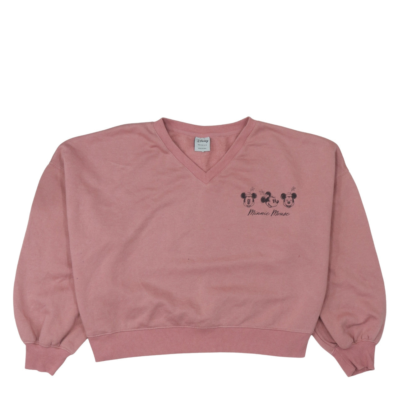 Womens UK Size 2XL Disney Pink Pullover Sweatshirt