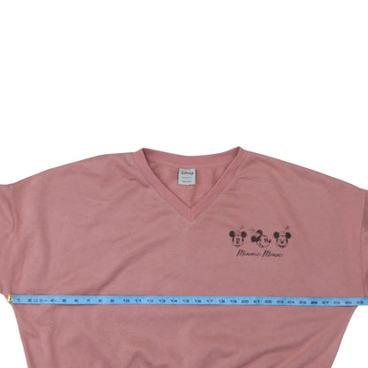 Womens UK Size 2XL Disney Pink Pullover Sweatshirt