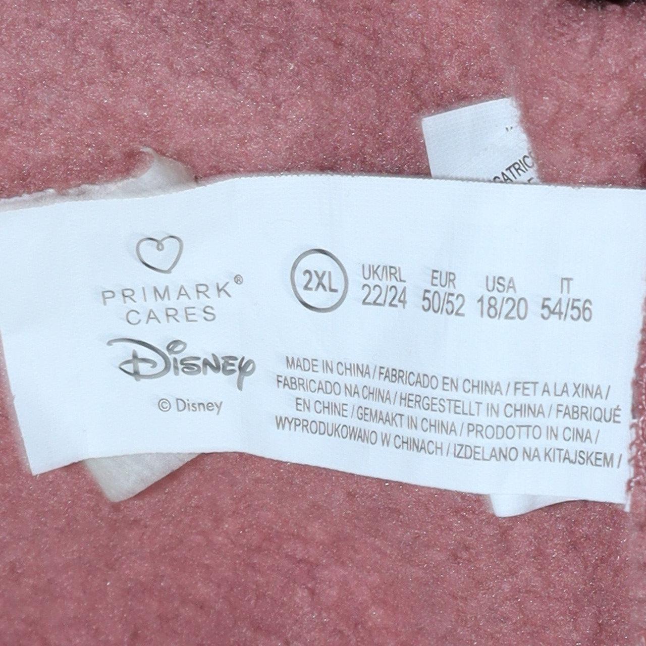 Womens UK Size 2XL Disney Pink Pullover Sweatshirt