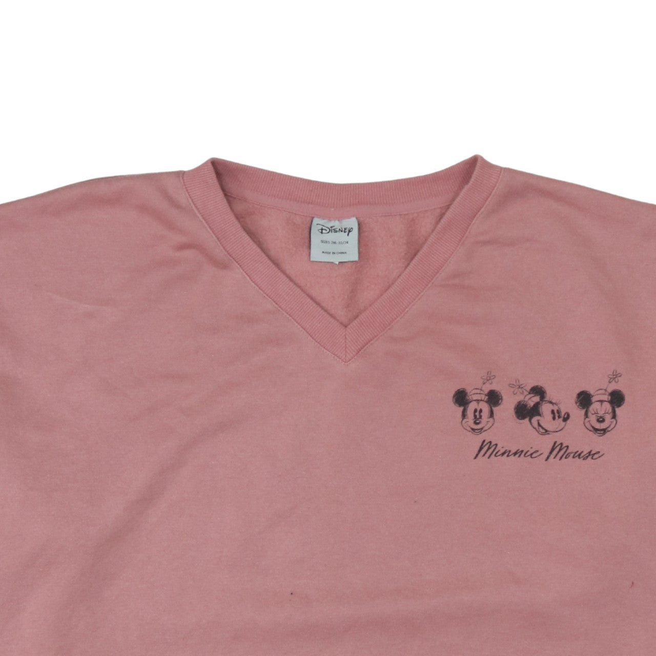 Womens UK Size 2XL Disney Pink Pullover Sweatshirt