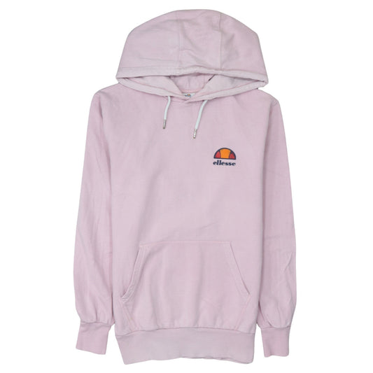 Womens UK Size S Ellesse Pink Pullover Hoodie