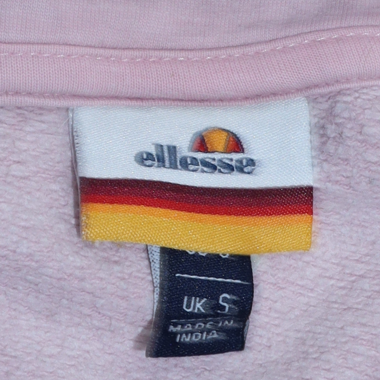 Womens UK Size S Ellesse Pink Pullover Hoodie