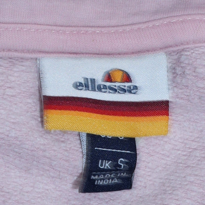 Womens UK Size S Ellesse Pink Pullover Hoodie