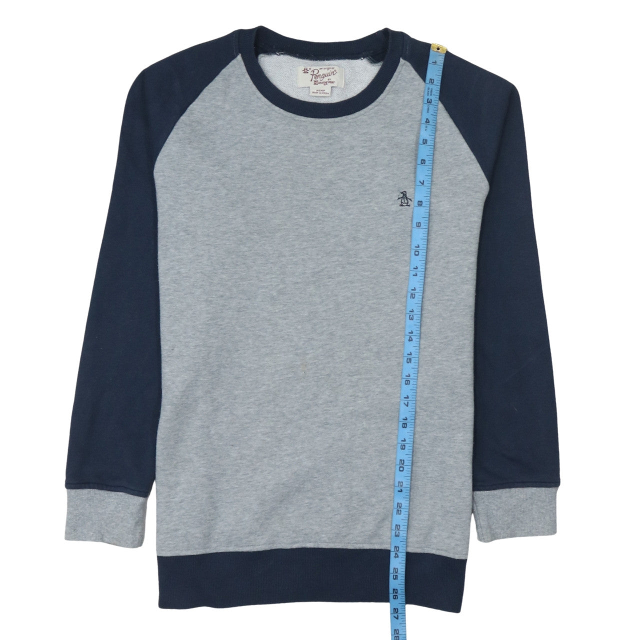Mens UK Size S Original Penguin Grey Pullover Sweatshirt