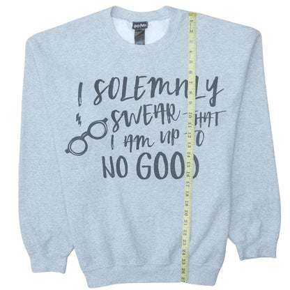 Womens UK Size M Harry Potter Grey Pullover Sweatshirt