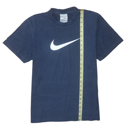Nike Boys Blue Logo Short Sleeve Cotton T-Shirt L 12-13 Years