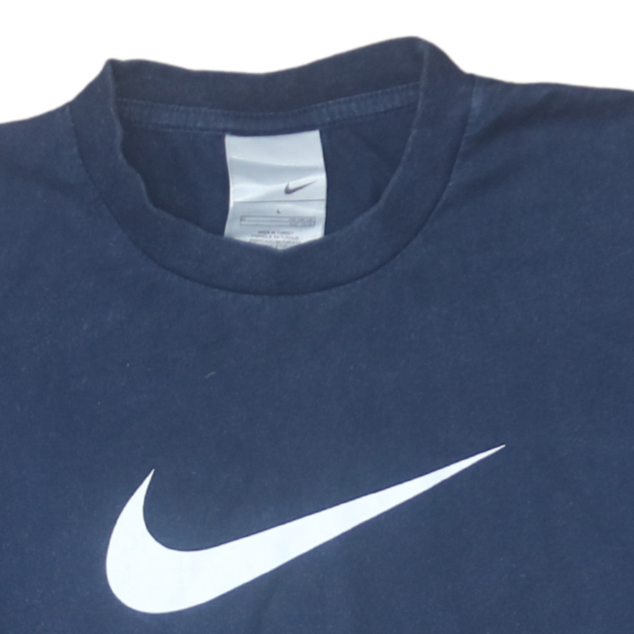 Nike Boys Blue Logo Short Sleeve Cotton T-Shirt L 12-13 Years
