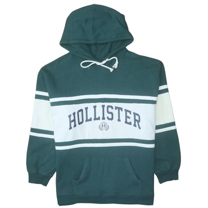 Mens UK Size L Hollister Green Pullover Hoodie