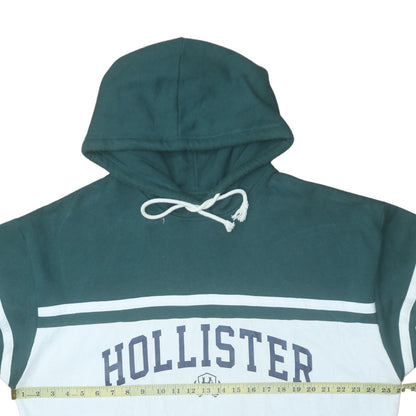 Mens UK Size L Hollister Green Pullover Hoodie