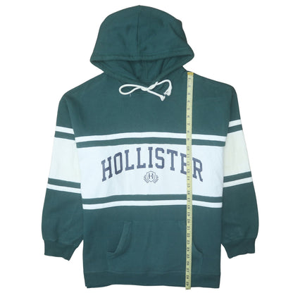 Mens UK Size L Hollister Green Pullover Hoodie