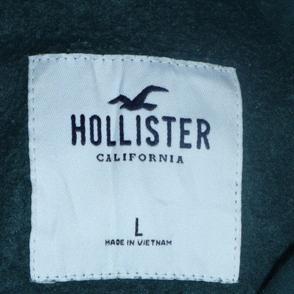 Mens UK Size L Hollister Green Pullover Hoodie