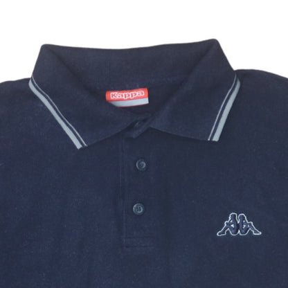 Kappa Men's Blue Short Sleeve Polo Shirt Size S Regular Fit