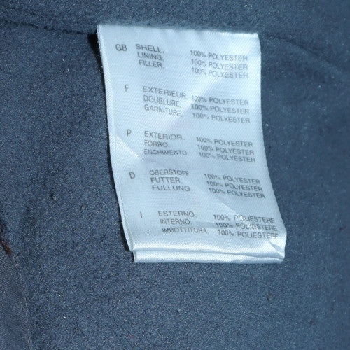 Reebok Men's Grey 2XL Puffer Jacket Winter Full Zip Polyester