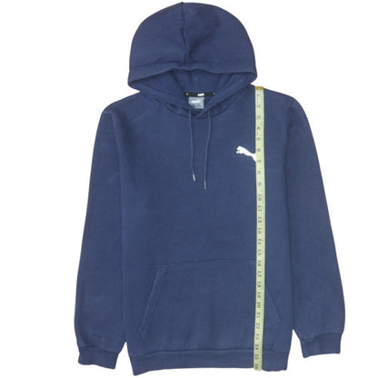Mens UK Size M Puma Blue Pullover Hoodie