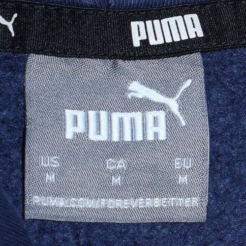 Mens UK Size M Puma Blue Pullover Hoodie