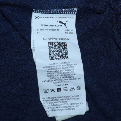 Mens UK Size M Puma Blue Pullover Hoodie