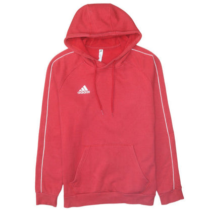 Mens UK Size M Adidas Red Pullover Hoodie