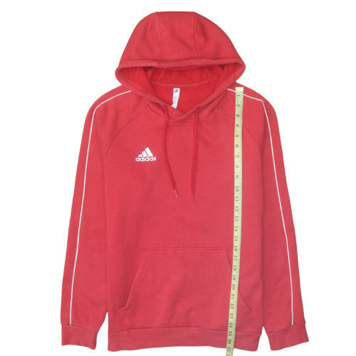 Mens UK Size M Adidas Red Pullover Hoodie