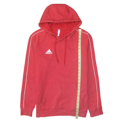 Mens UK Size M Adidas Red Pullover Hoodie