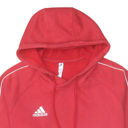 Mens UK Size M Adidas Red Pullover Hoodie