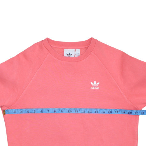 Mens UK Size S Adidas Pink Pullover Sweatshirt