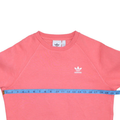 Mens UK Size S Adidas Pink Pullover Sweatshirt