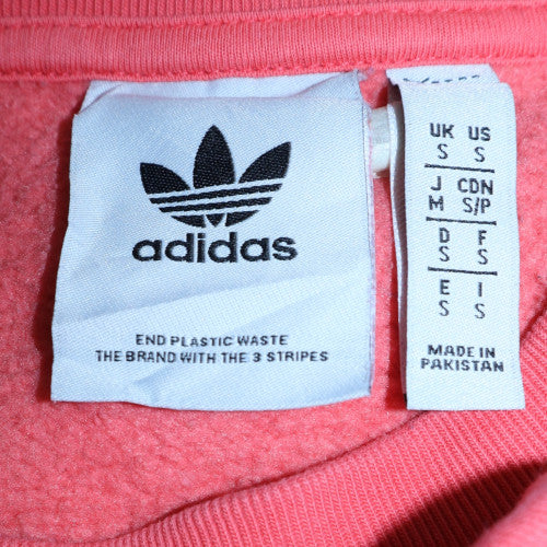 Mens UK Size S Adidas Pink Pullover Sweatshirt