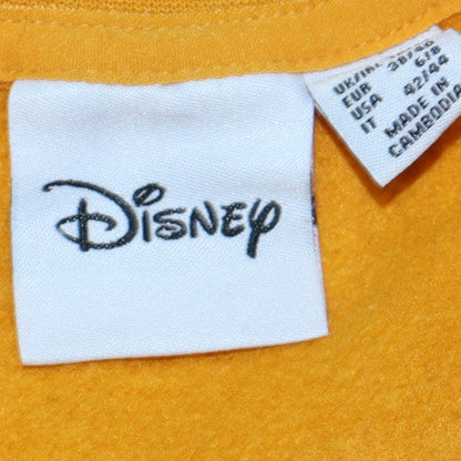 Womens UK Size 12 Disney Yellow Pullover Sweatshirt