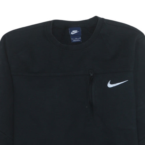 Mens UK Size M Nike Black Pullover Sweatshirt