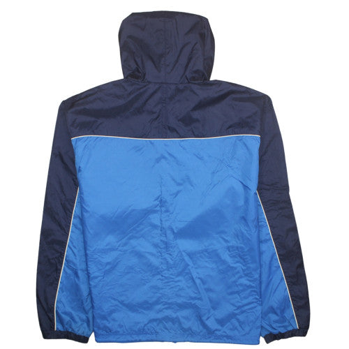 Puma Men's Blue Hooded Windbreaker Jacket XL Lightweight Sports