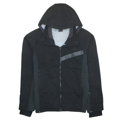 Adidas Men’s Black Softshell Hooded Jacket L Sports Full Zip