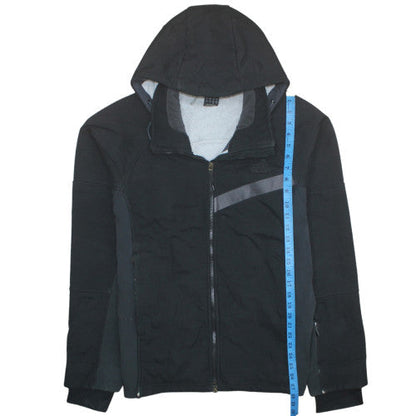 Adidas Men’s Black Softshell Hooded Jacket L Sports Full Zip