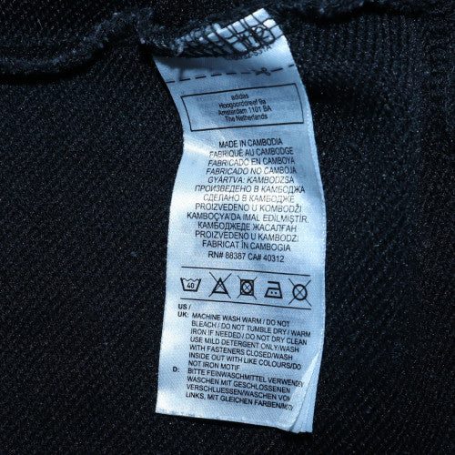 Womens UK Size XL Adidas Black Full Zip Hoodie