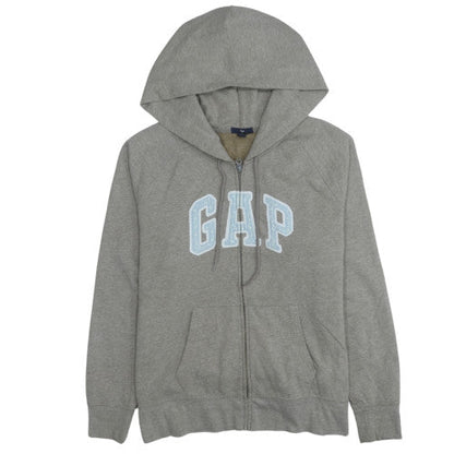 Womens UK Size 2XL GAP Grey Full Zip Hoodie