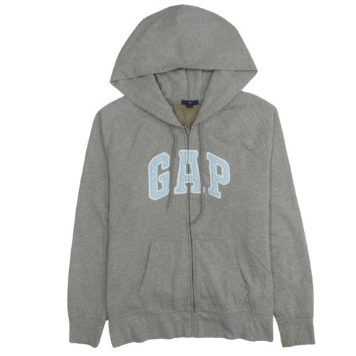 Womens UK Size 2XL GAP Grey Full Zip Hoodie