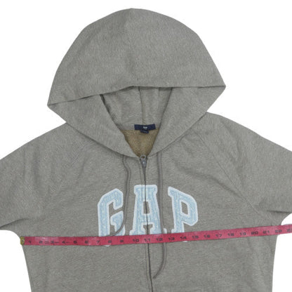 Womens UK Size 2XL GAP Grey Full Zip Hoodie