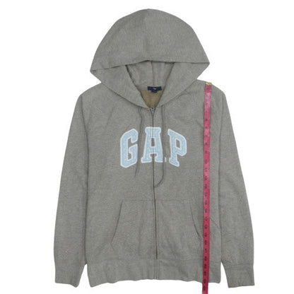 Womens UK Size 2XL GAP Grey Full Zip Hoodie