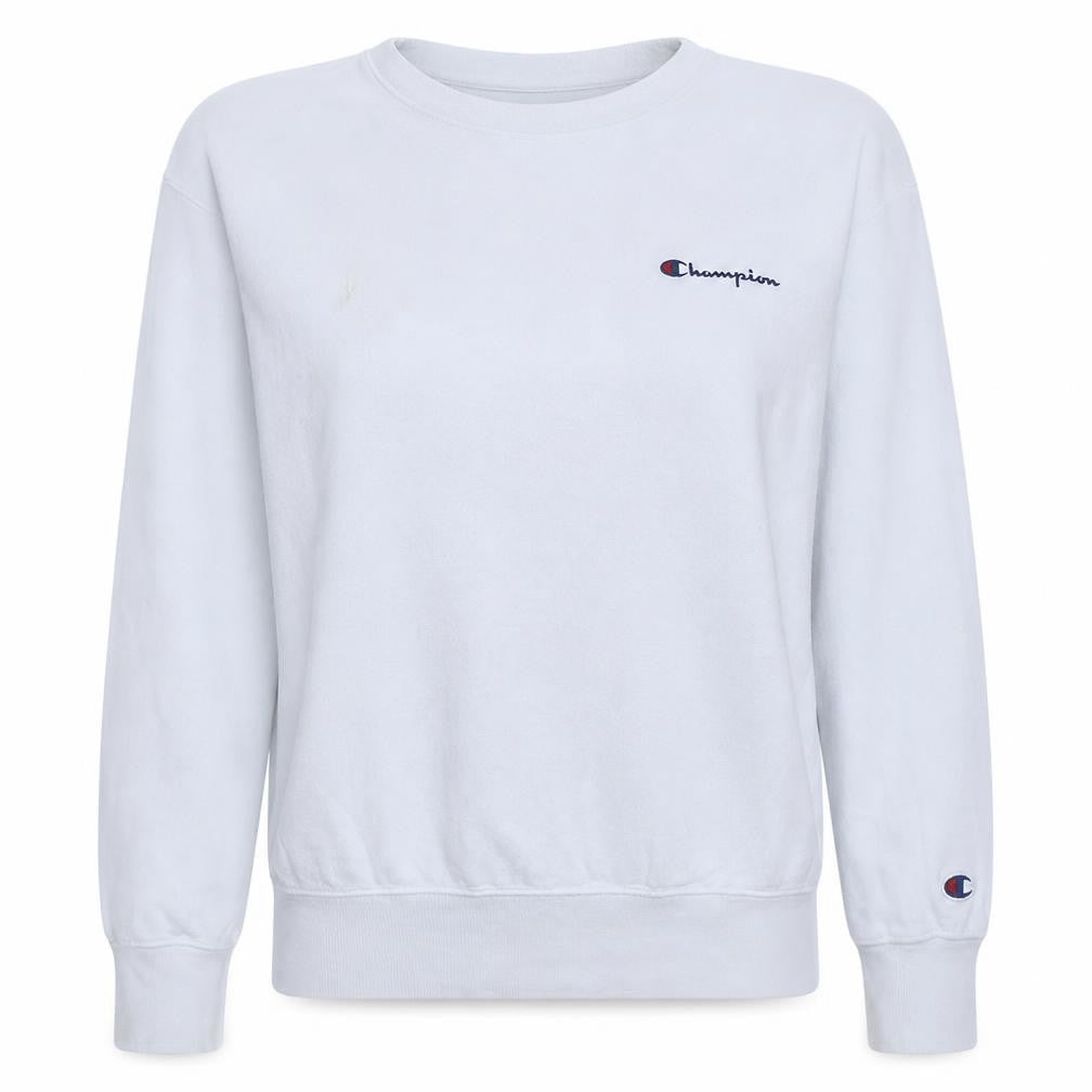 Womens UK Size L Champion White Pullover Sweatshirt